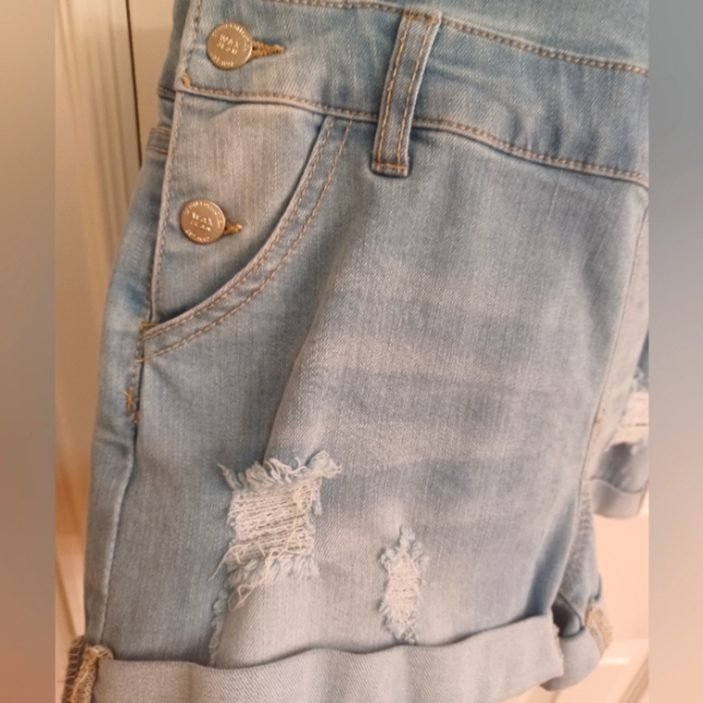 Jean Short Overalls - Picture 2 of 9
